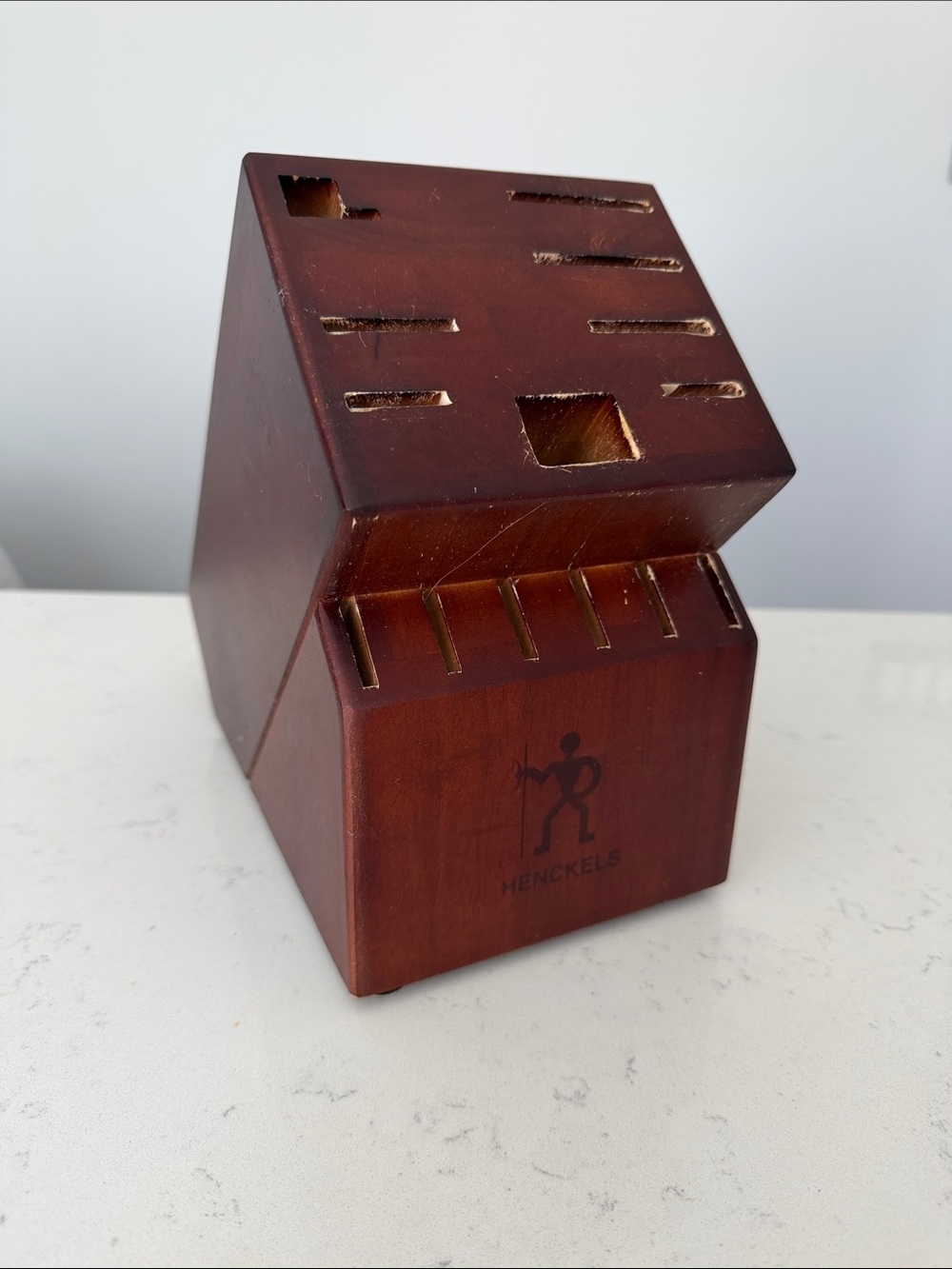 ZWILLING J.A. Henckels Wooden Knife Block Organizer - cherry